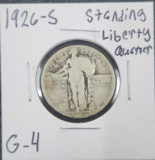 1926-S Standing Liberty Quarter G-4 5593.4-A — Obverse