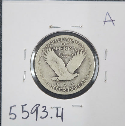 1926-S Standing Liberty Quarter G-4 5593.4-A — Reverse
