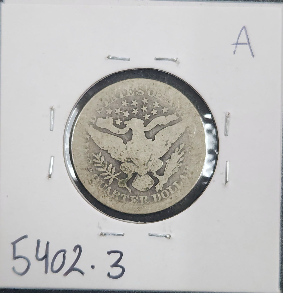 1906 Barber Quarter AG-3 5402.3-A — Reverse