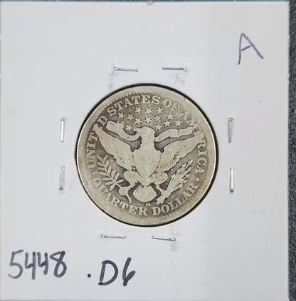 1909-D Barber Quarter GOOD 5448.D6-A — Reverse