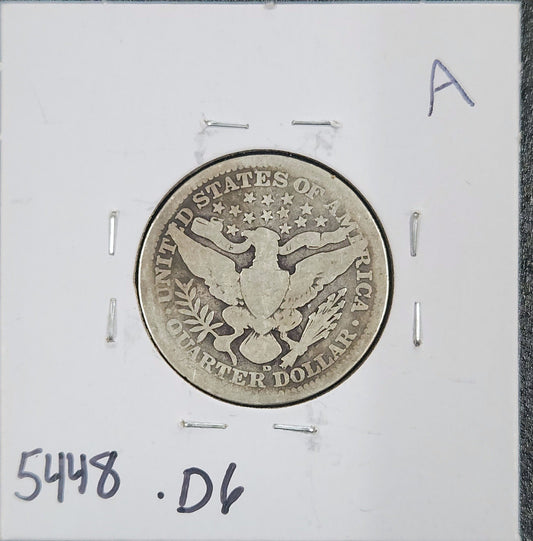 1909-D Barber Quarter GOOD 5448.D6-A — Reverse