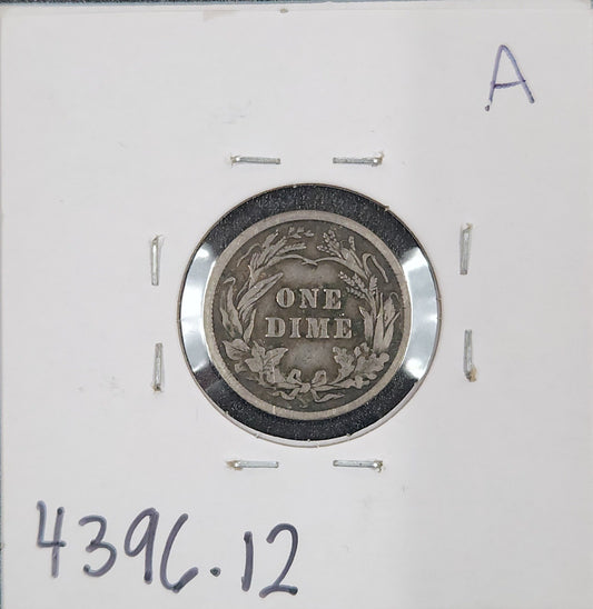 1915-S Barber Dime F-12 4396.12-A — Reverse