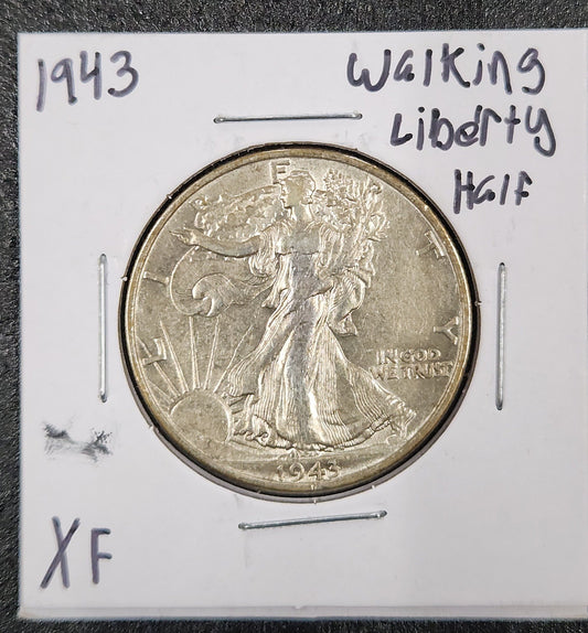 1943 Walking Liberty Half XF — Obverse