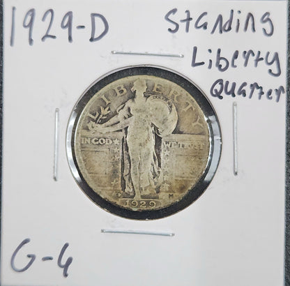 1929-D Standing Liberty Quarter G-4 5603.6-A — Obverse