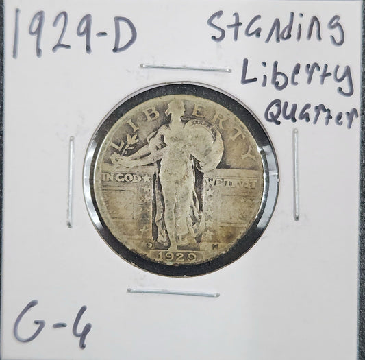 1929-D Standing Liberty Quarter G-4 5603.6-A — Obverse