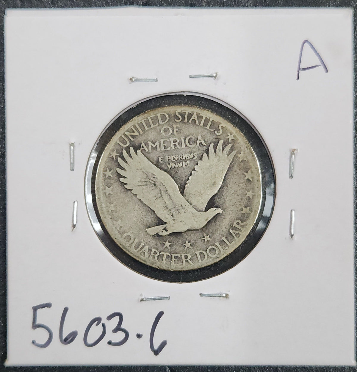 1929-D Standing Liberty Quarter G-4 5603.6-A — Reverse