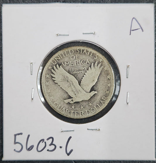 1929-D Standing Liberty Quarter G-4 5603.6-A — Reverse