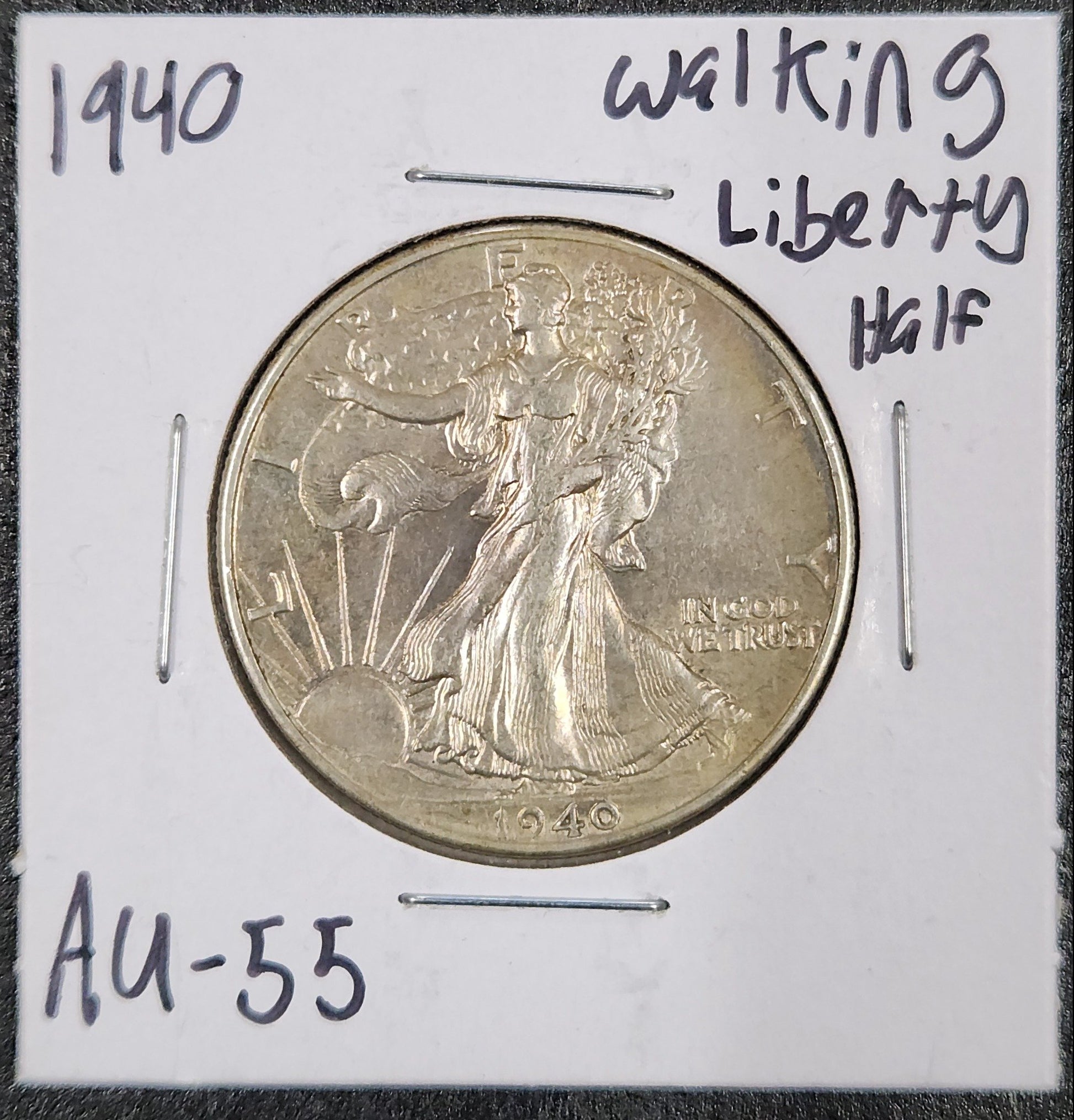 1940 Walking Liberty Half AU-55 — Obverse
