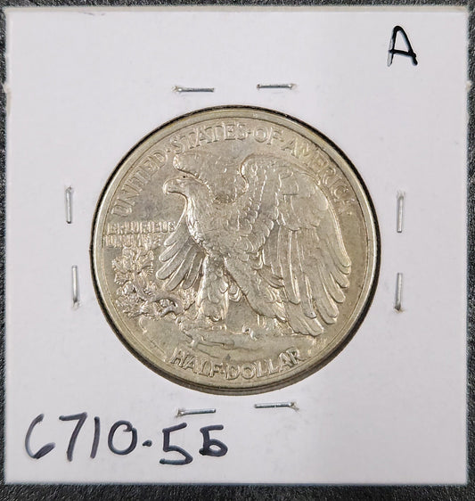 1940 Walking Liberty Half AU-55 — Reverse