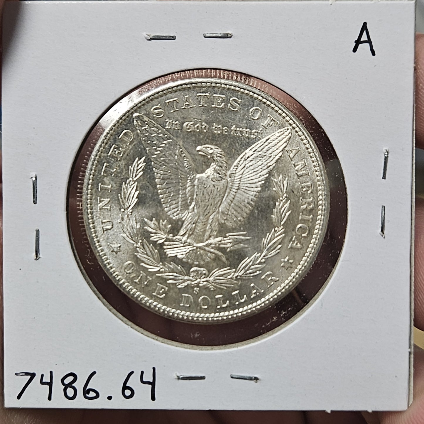 1881-S Morgan Silver Dollar MS64 7486.64-A — Reverse