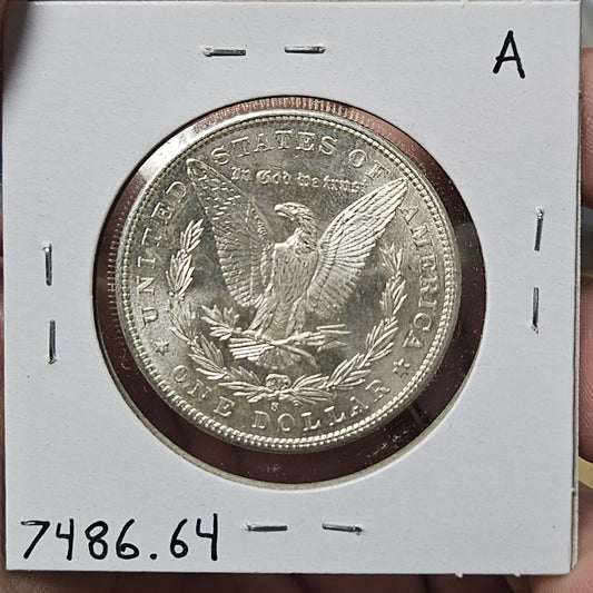 1881-S Morgan Silver Dollar MS64 7486.64-A — Reverse