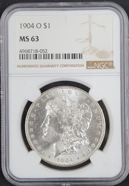 1904-O Morgan Dollar MS63 NGC 7664.63-01729263004968718052 — Obverse