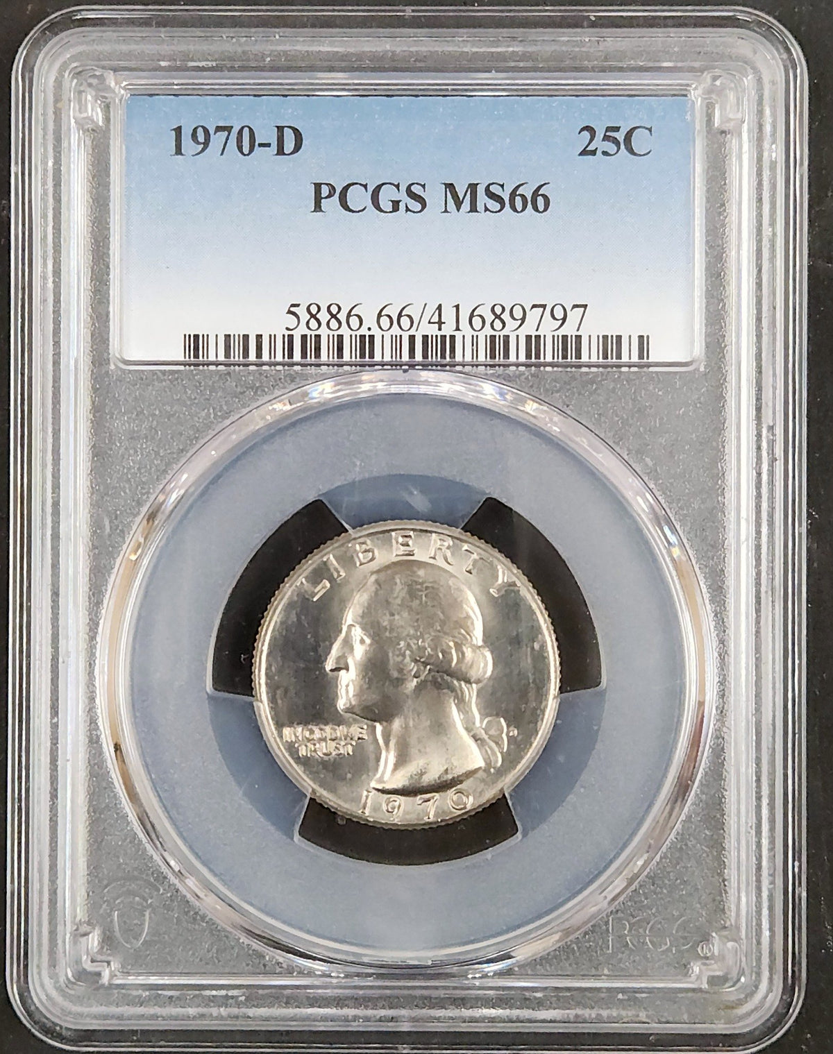 1970-D Washington Quarter PCGS MS66 5722.66-1000058860066041689797 — Obverse