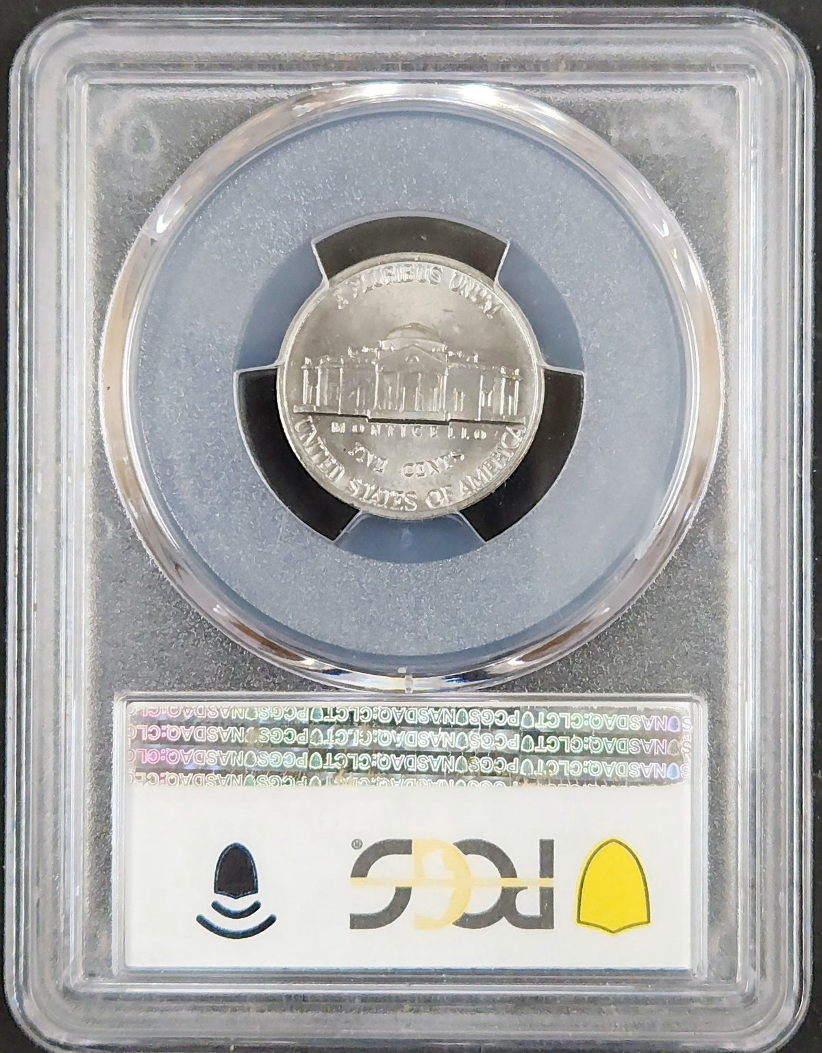 1987-P Jefferson Nickel MS66FS 3416.66FS 3416.66FS-1000841180066043725001 — Reverse