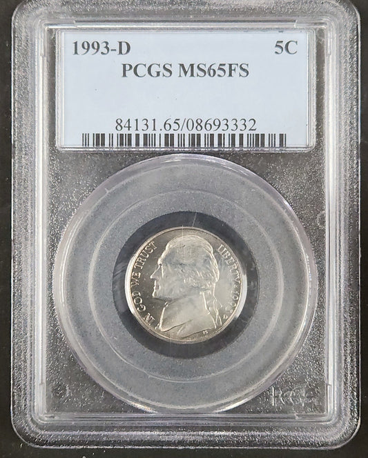 1993-D Fullstep Jefferson MS65FS 3438.65-1000041851065040139172 — Obverse