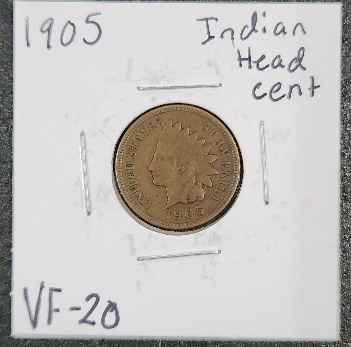 1905 Indian Head Cent VF-20 1437.20-A — Obverse