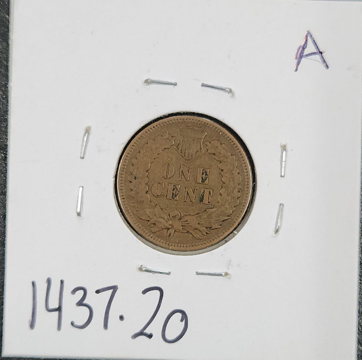 1905 Indian Head Cent VF-20 1437.20-A — Reverse