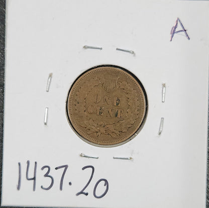 1905 Indian Head Cent VF-20 1437.20-A — Reverse