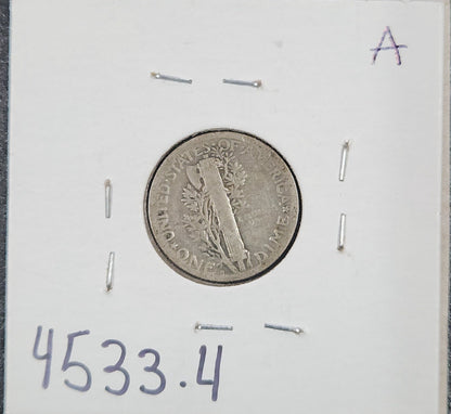 1918 S Mercury Dime G-4 4533.4-A — Reverse