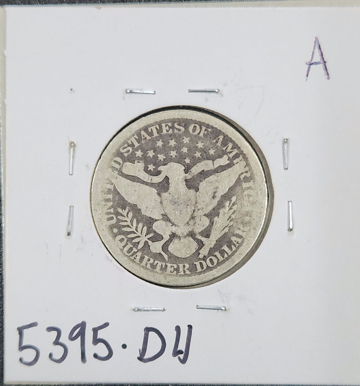 1899 Barber Quarter GOOD 5395.D4-A — Reverse