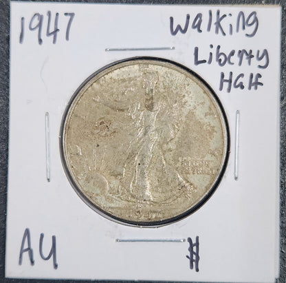 1947 Walking Liberty Half AU 6750.D50-A — Obverse