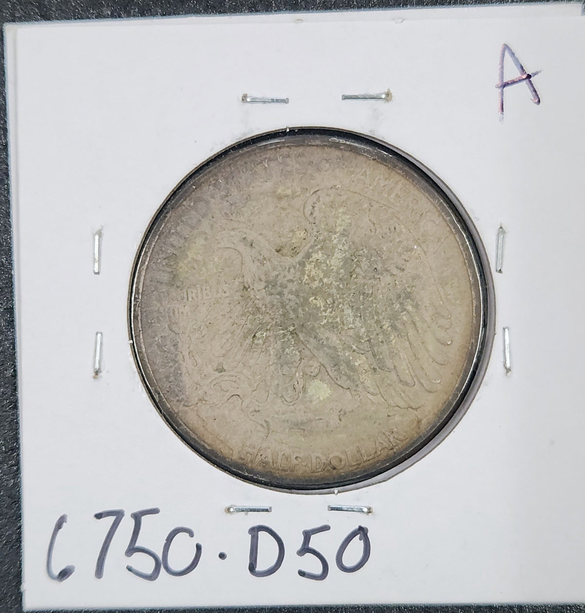 1947 Walking Liberty Half AU 6750.D50-A — Reverse
