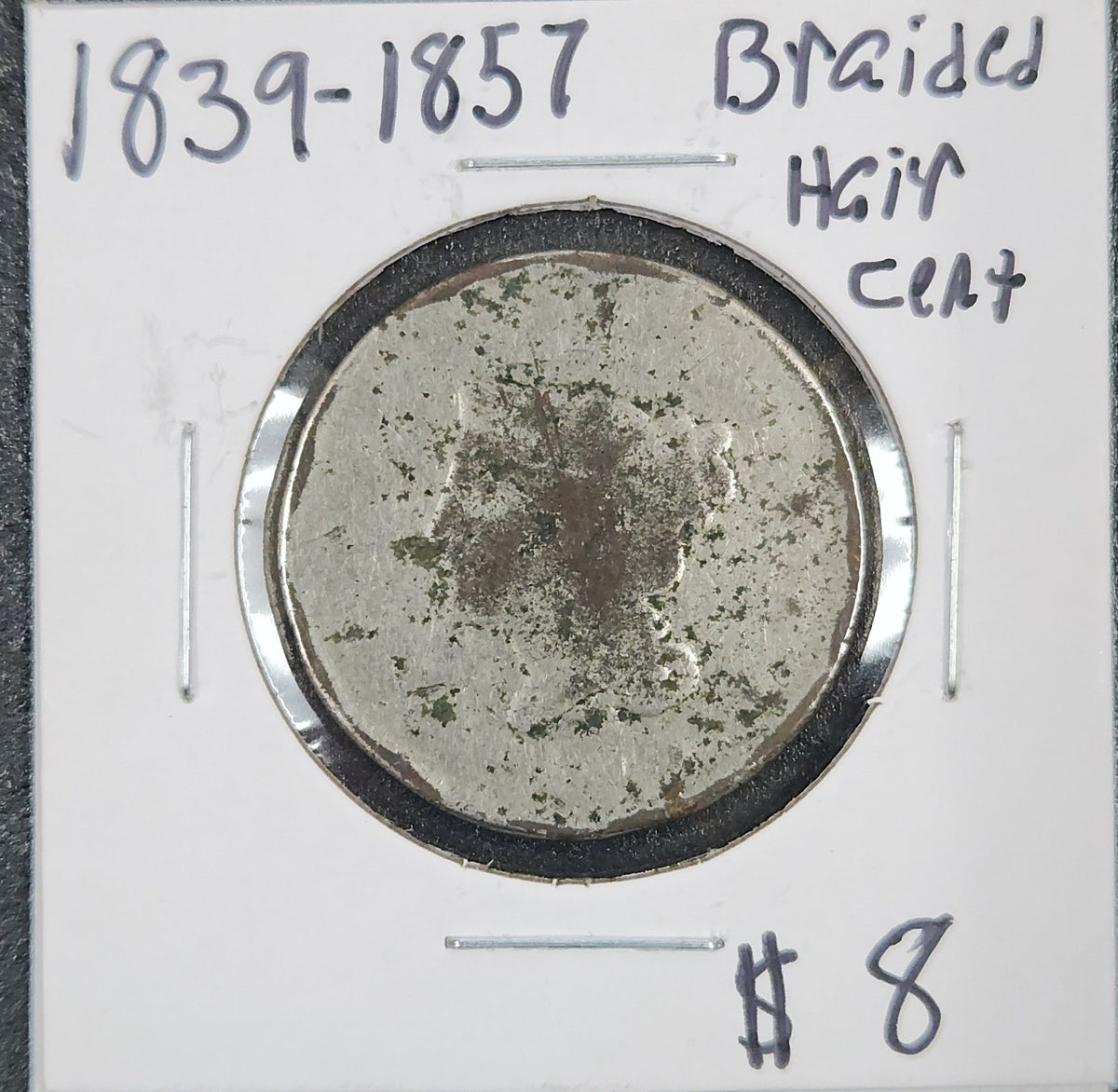 1839-1857 Braided Hair Cent A57M — Obverse
