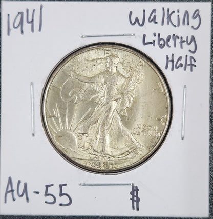 1941 Walking Liberty Half AU-55 6743.55-A — Obverse