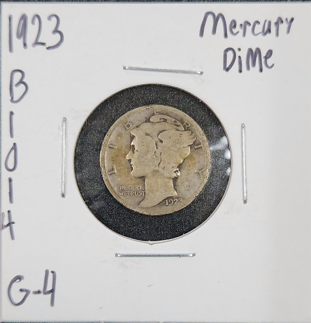 1923 Mercury Dime G-4 4481.4-A — Obverse