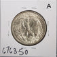 1947-D Walking Liberty Half AU-50 — Reverse