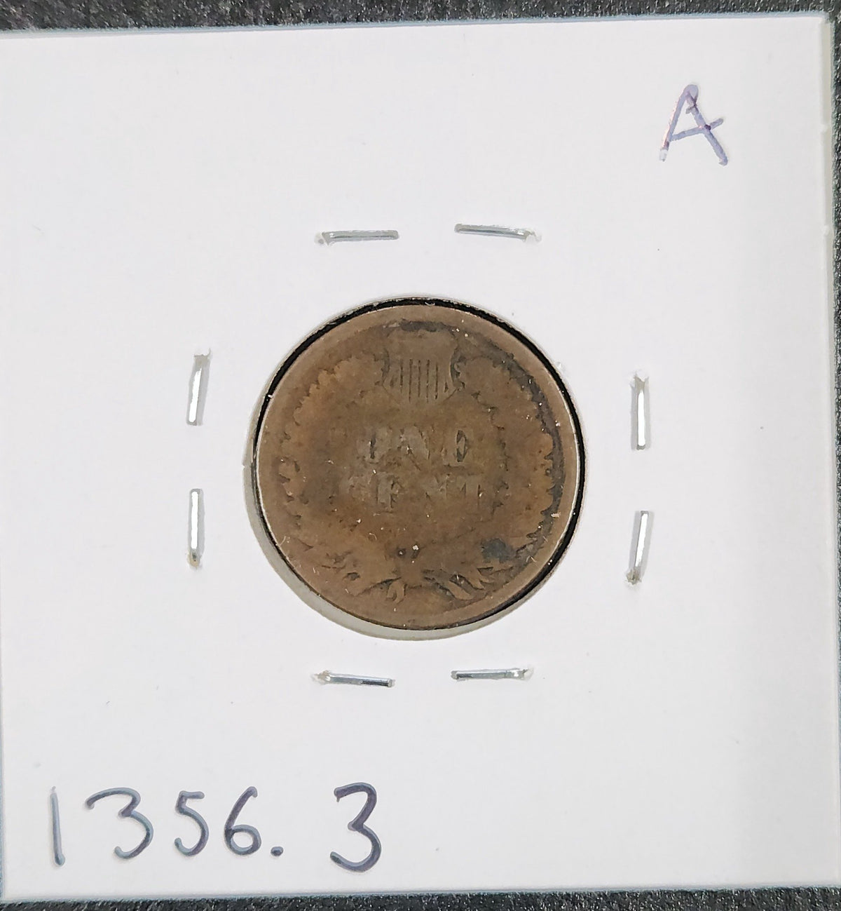 1881 Indian Head Cent AG-3 1356.3-A — Reverse