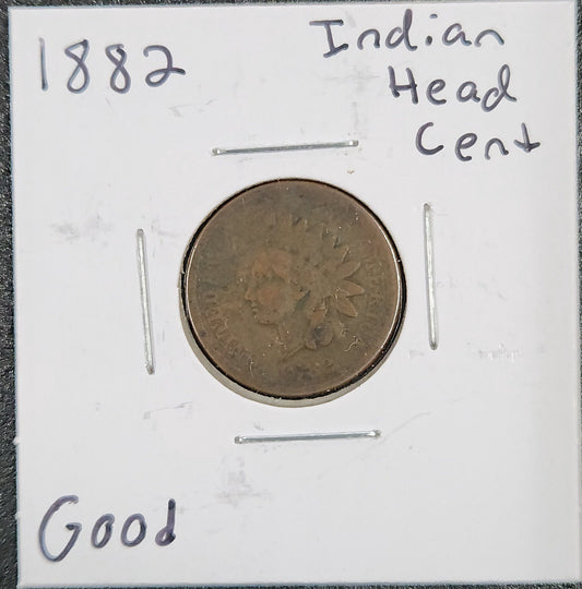 1882 Indian Head Cent GOOD 1359.D6-A — Obverse
