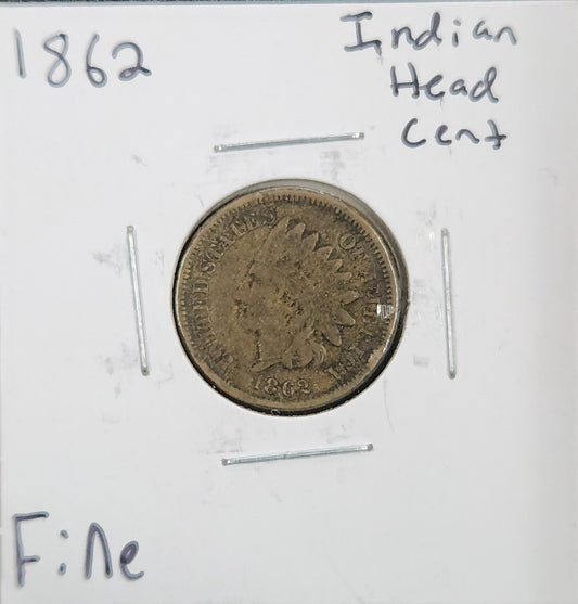 1862 Indian Head Cent FINE 1293.D12-A — Obverse