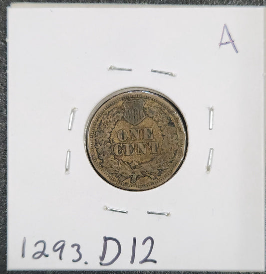 1862 Indian Head Cent FINE 1293.D12-A — Reverse