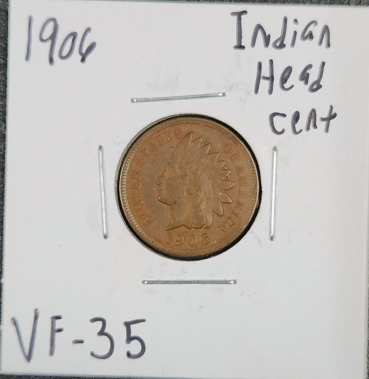 1906 Indian Head Cent VF-35 1440.35-A — Obverse