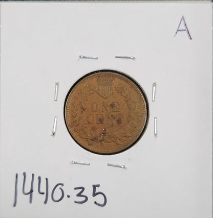 1906 Indian Head Cent VF-35 1440.35-A — Reverse
