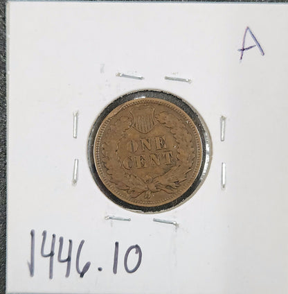 1908 Indian Head Cent VG-10 1446.10-A — Reverse