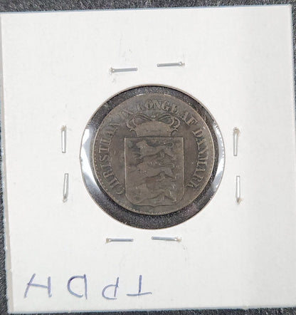1878 1 Cent Christian IX KM#68 TPDH — Reverse