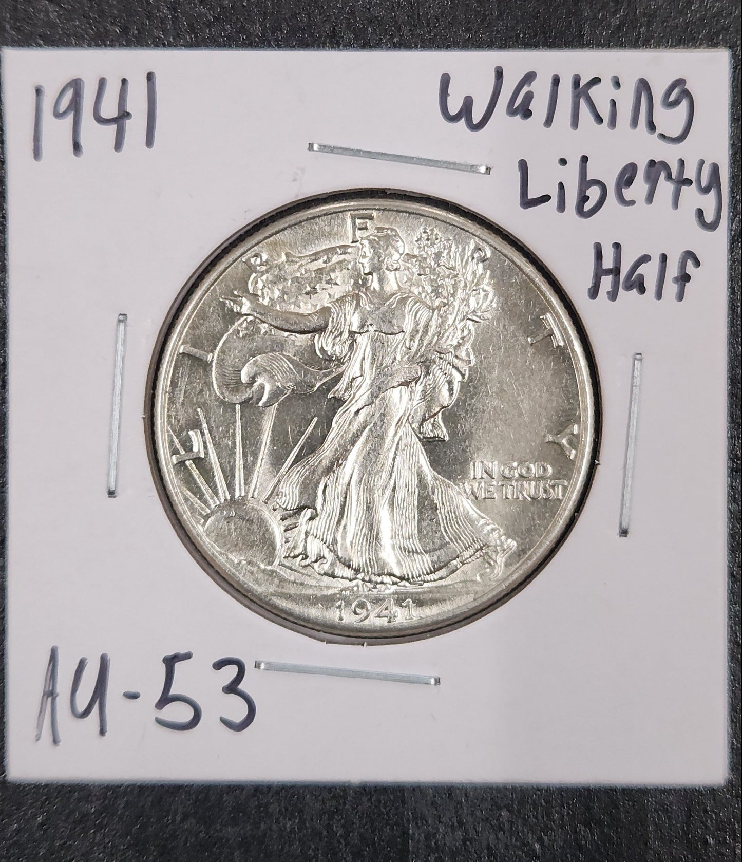 1941 Walking Liberty Half AU-53 — Obverse