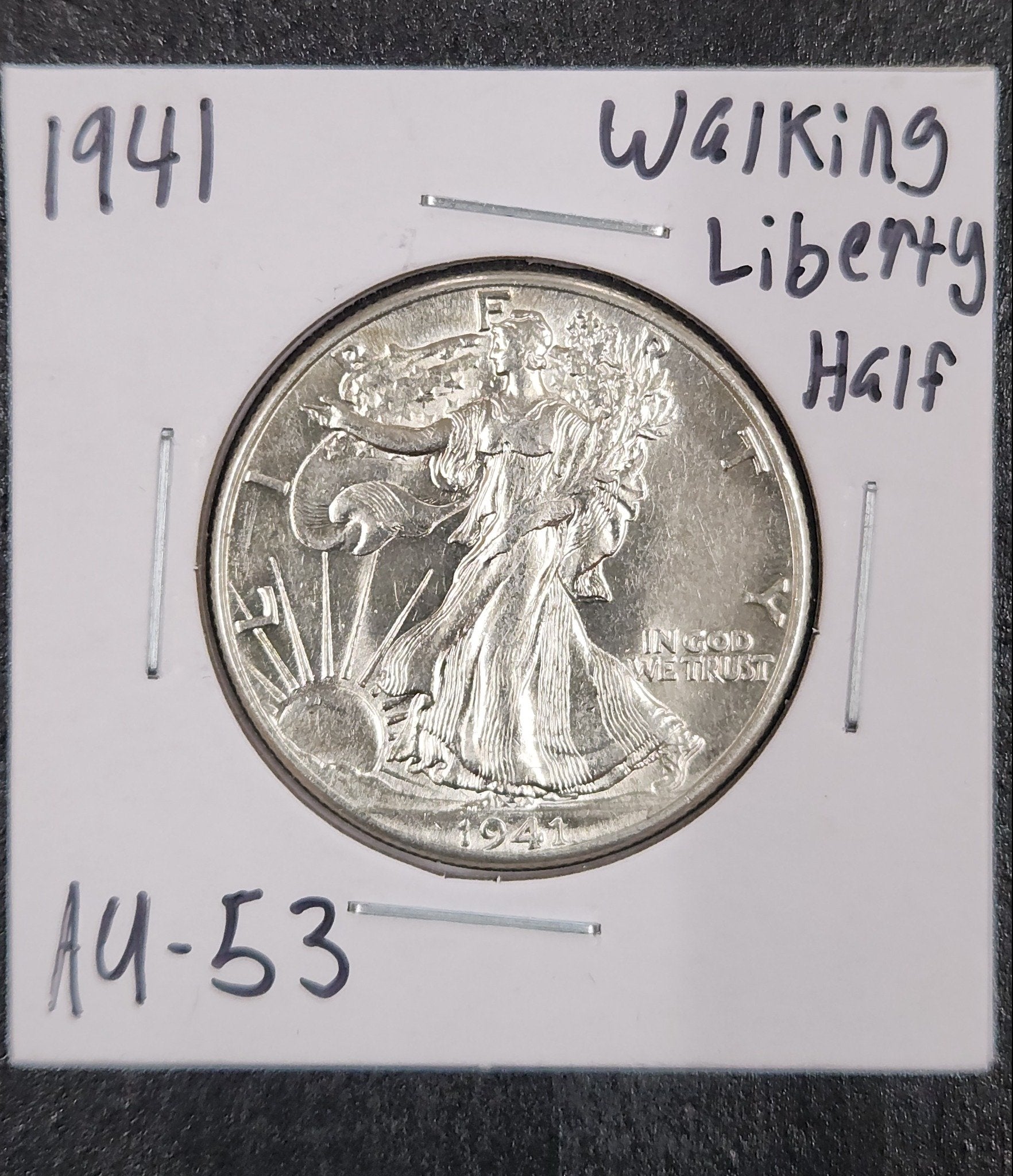 1941 Walking Liberty Half AU-53 — Obverse