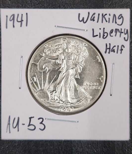 1941 Walking Liberty Half AU-53 — Obverse