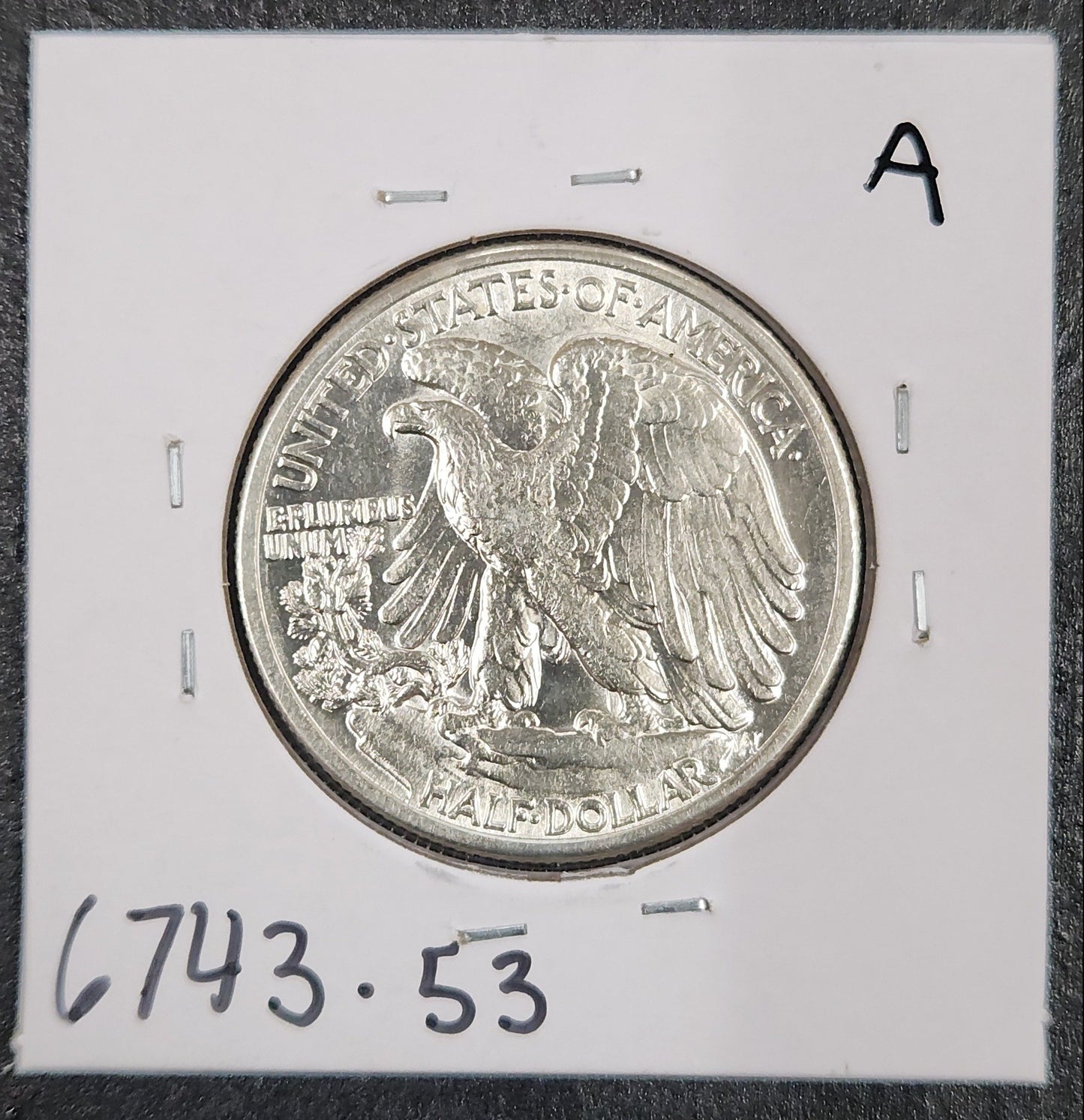 1941 Walking Liberty Half AU-53 — Reverse