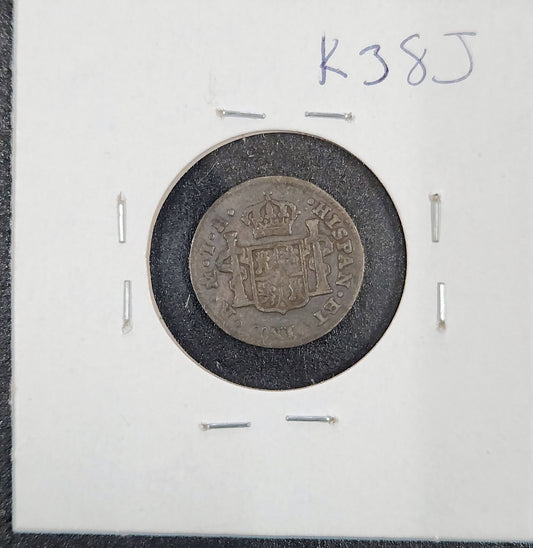 1807 1/2 Real Charles IV KM#72 K38J — Reverse