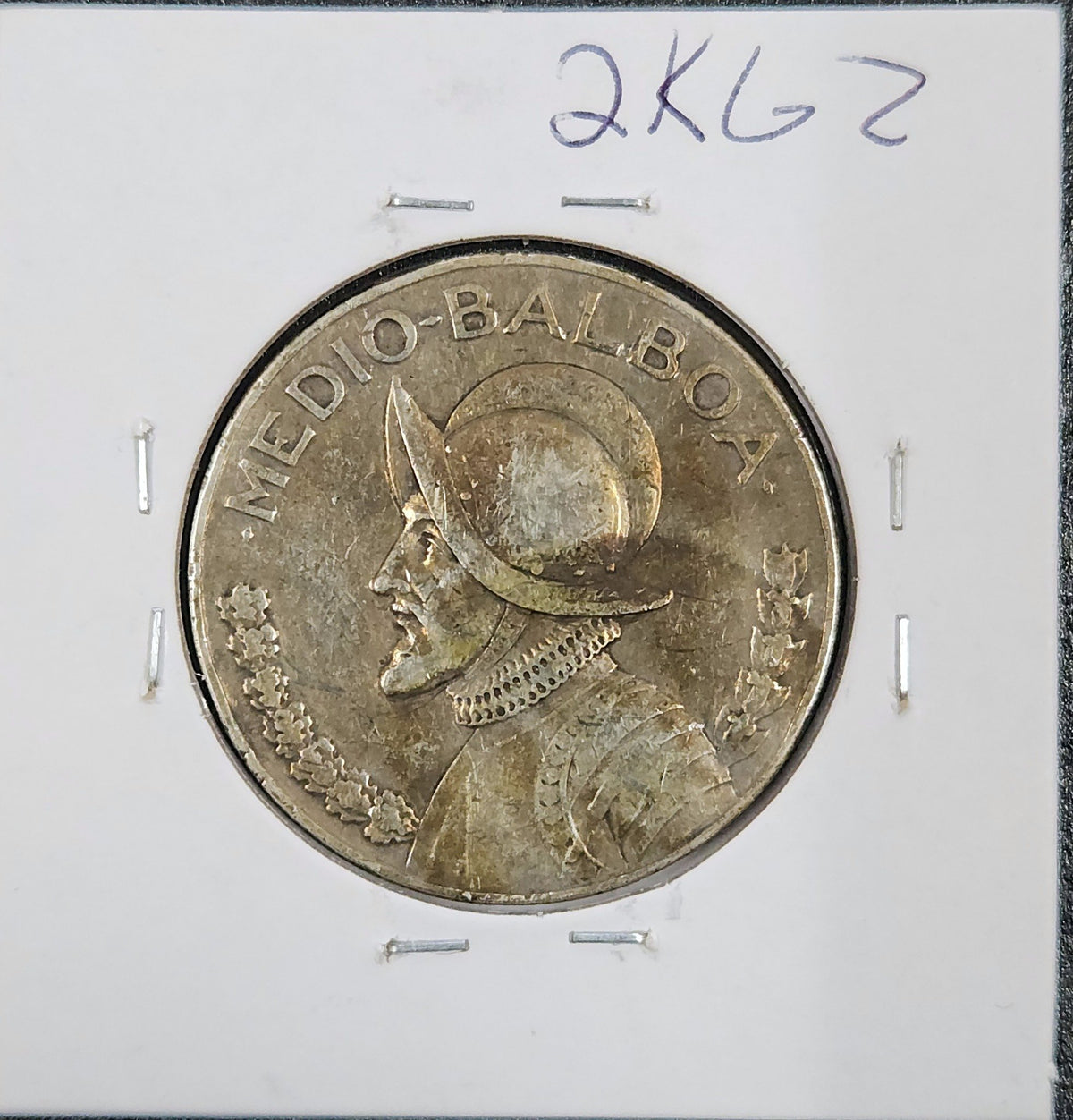1930 Panama Half Balboa KM#12 2KGZ — Reverse