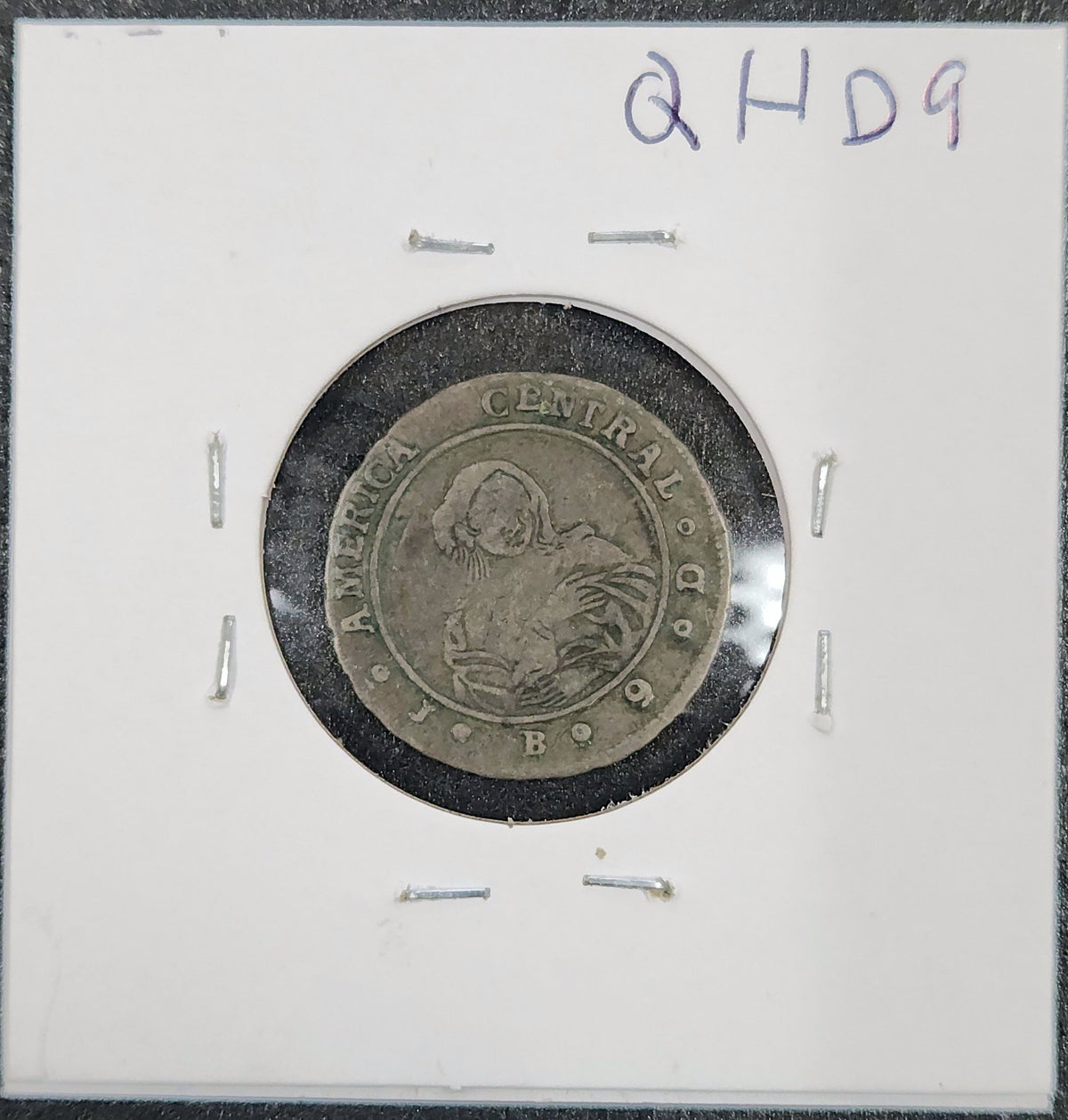 1850 1 Real Costa Rica KM#74 QHD9 — Reverse