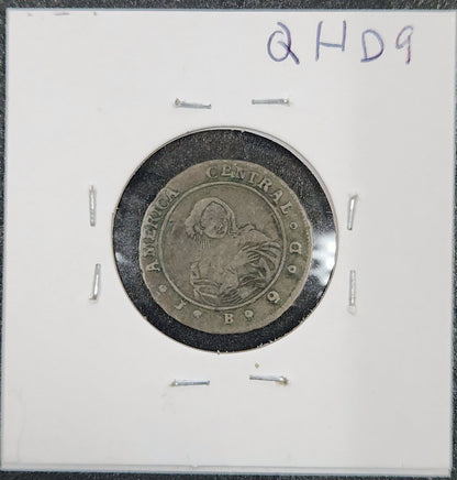 1850 1 Real Costa Rica KM#74 QHD9 — Reverse