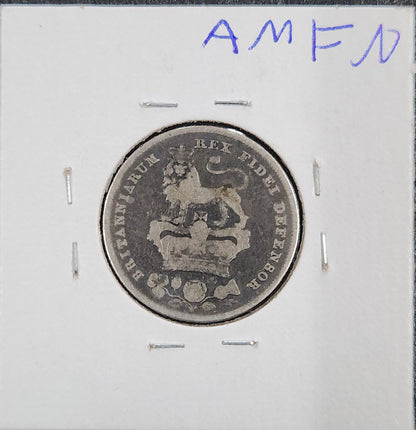 1826 6 Pence George IV KM#698 AMFN — Reverse