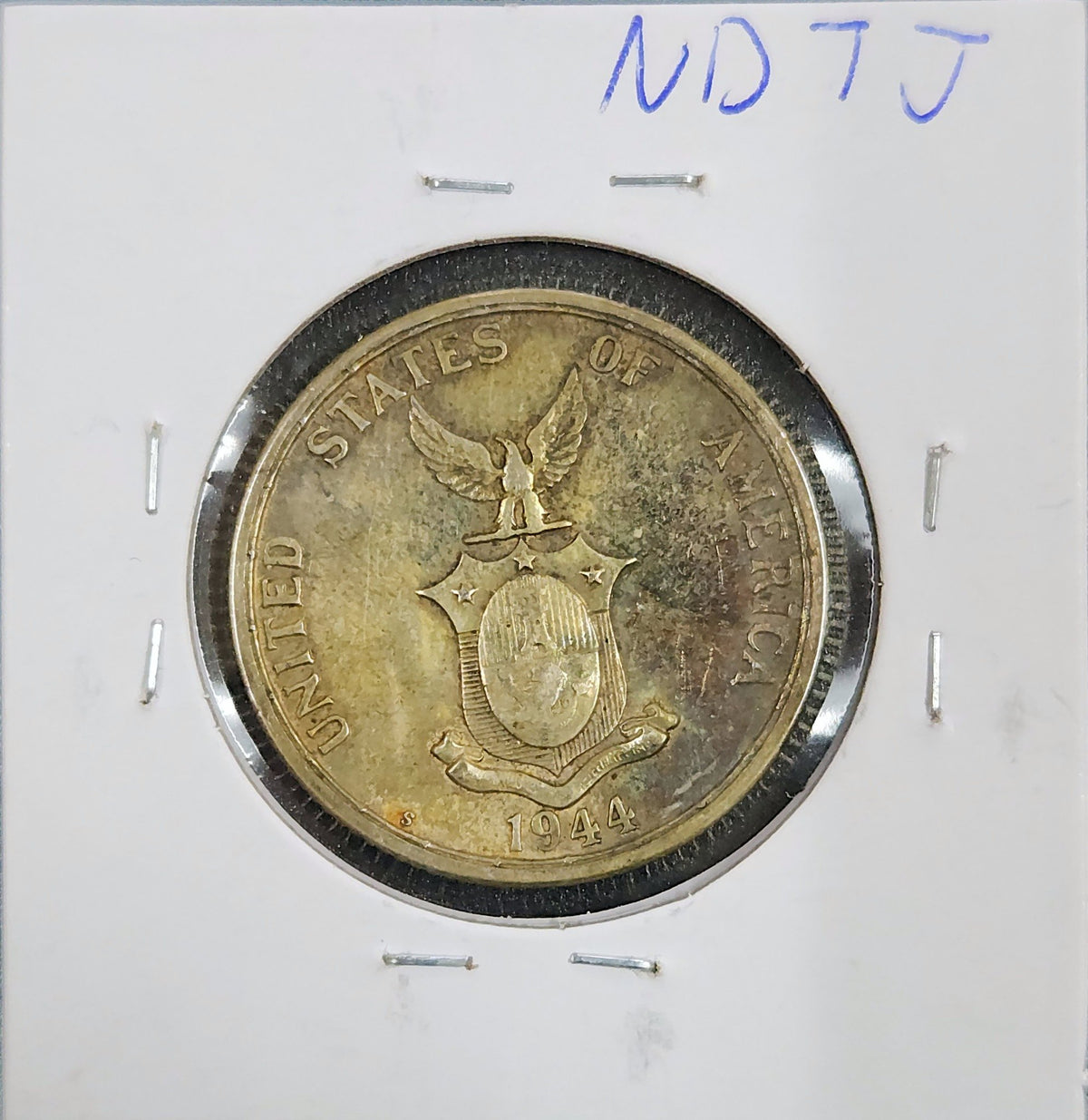 1944-S 50 Centavos KM#183 NDTJ — Reverse