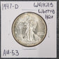 1947-D Walking Liberty Half AU-53 — Obverse
