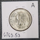 1947-D Walking Liberty Half AU-53 — Reverse